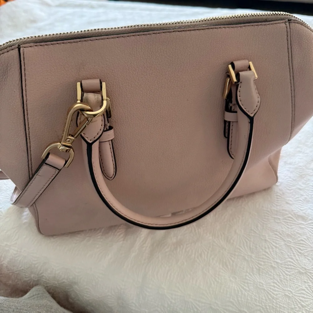 Michael Kors Ciara Large Saffiano Blush Satchel Bag